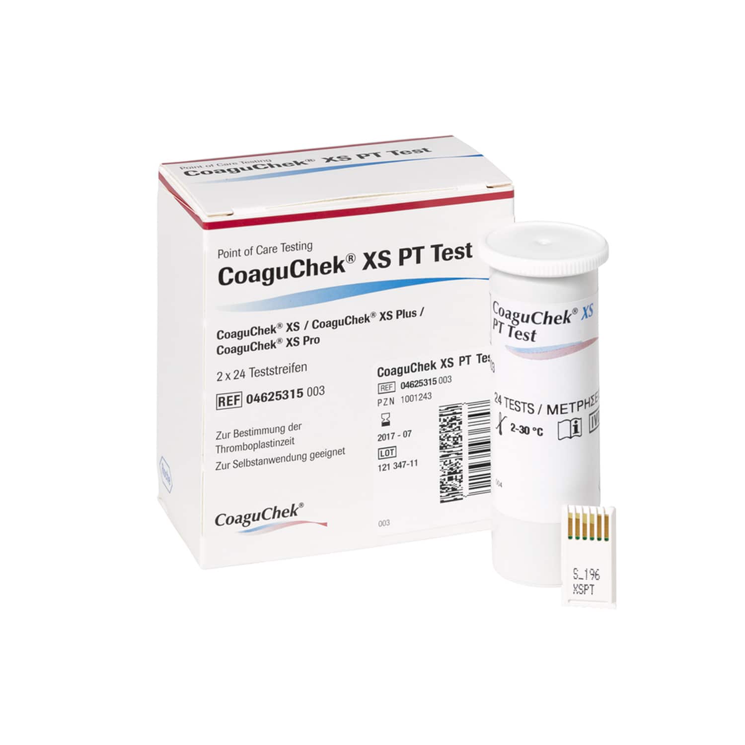 Tiras Reactivas CoaguChek XS, Caja 2 x 24 Un Roche