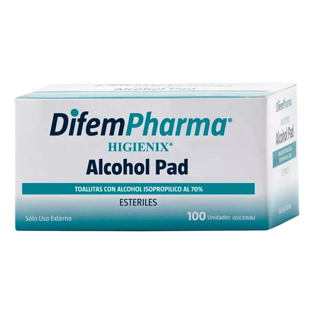 Toallitas Higienix Alcohol Pad Caja 100 Unidades Difempharma