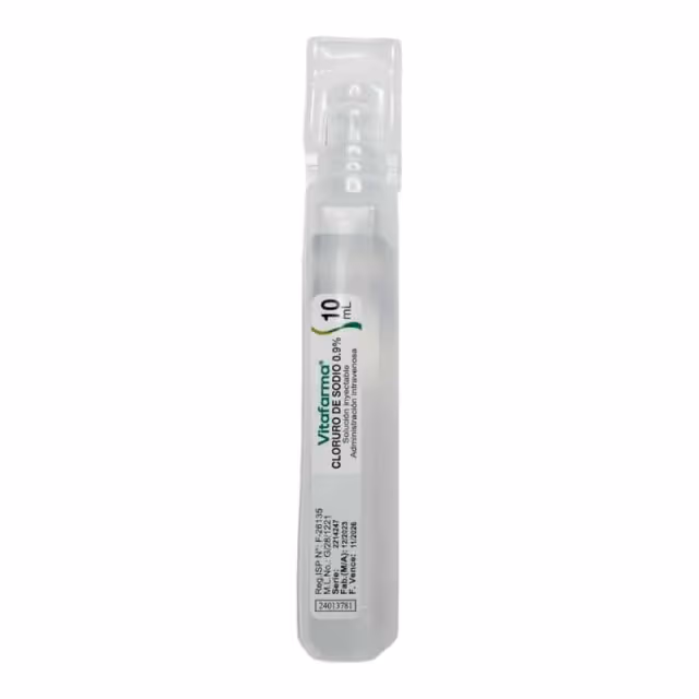 Cloruro De Sodio Solución Inyectable 0,9% 10ml (1 UN)
